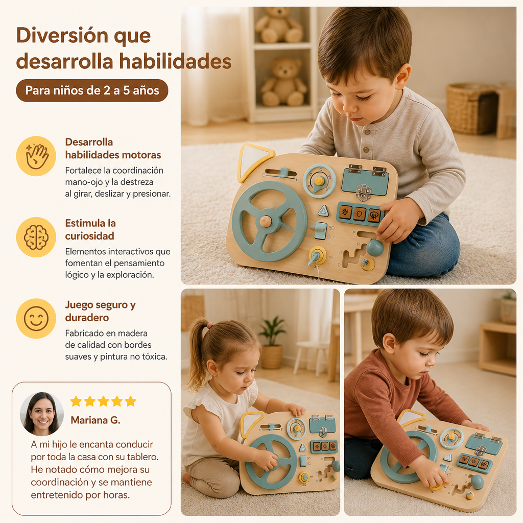 Volante Explorador – Control Montessori de Dirección